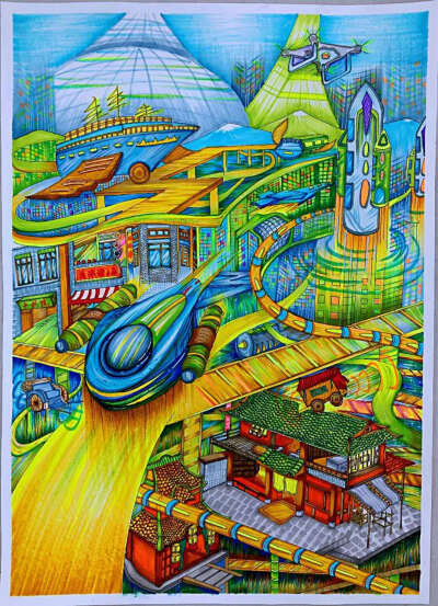 環(huán)保科技畫